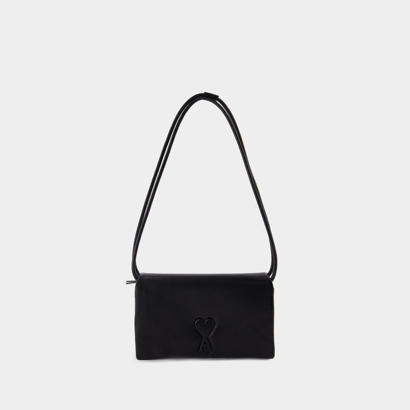 Voulez Vous Shoulder Bag - AMI Paris - Leather - Black