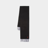 Red Adc Scarf - AMI Paris - Wool - Black