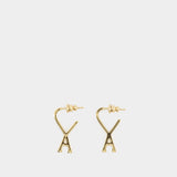 Adc Earrings - AMI Paris - Metal - Gold