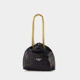 Crush Tote S Shoulder Bag - Balenciaga - Leather - Black