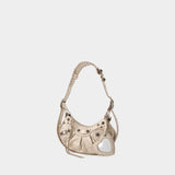 Le Cagole Sho Xs Crossbody - Balenciaga - Leather - Beige