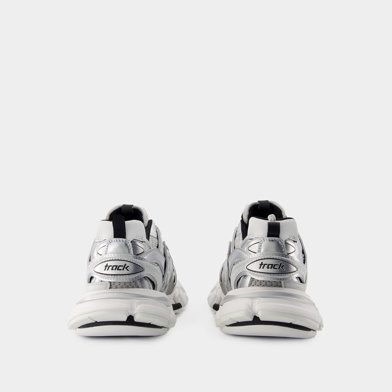 Track Sneakers - Balenciaga - Synthetic - Silver/White/Black