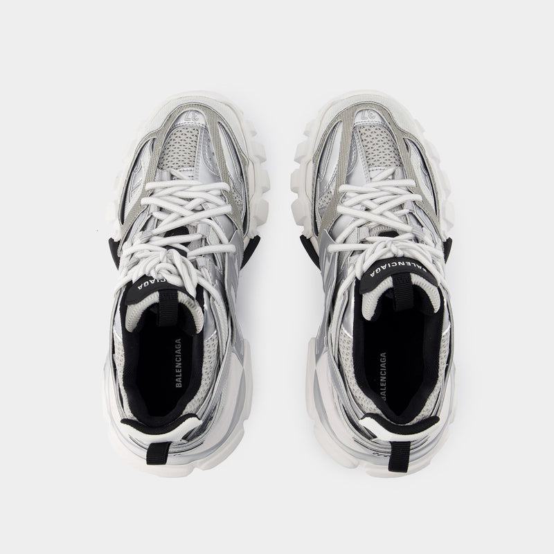 Track Sneakers - Balenciaga - Synthetic - Silver/White/Black