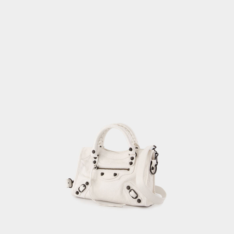 Le City Mini Purse - Balenciaga - Leather - White