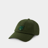 Bold Fox Head 6p Cap - Maison Kitsune - Cotton - Green