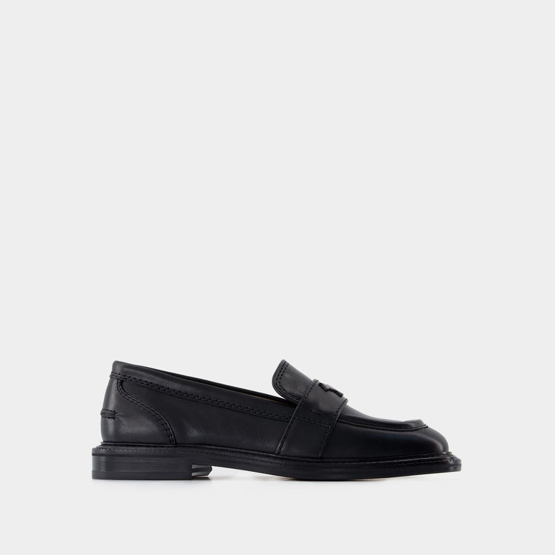 Loafers - Maison Kitsune - Leather - Black