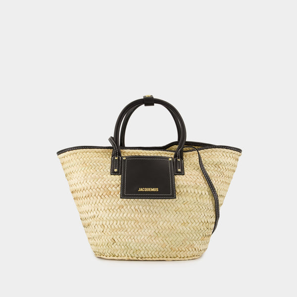 Le Panier Soli shopping bag - Jacquemus - Leather - Beige