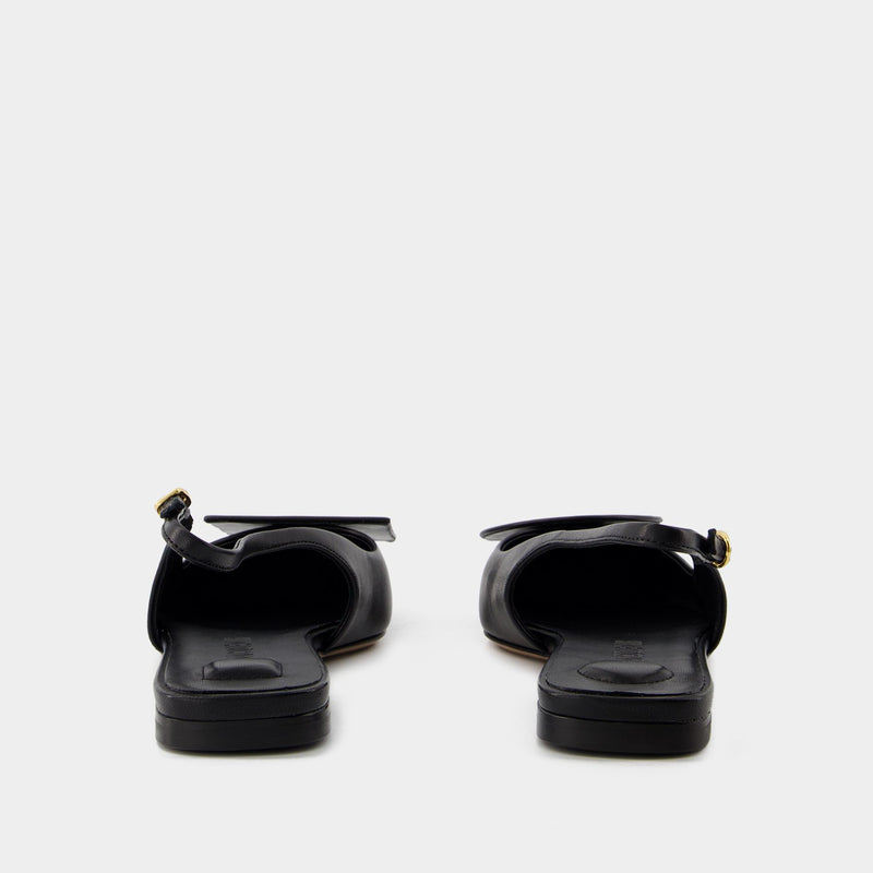 Les Slingbacks Duelo P Pumps - Jacquemus - Leather - Black