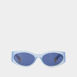 Ovalo Sunglasses - Jacquemus - Acetate - Blue