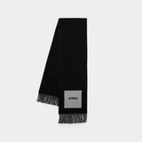 L'écharpe Rond Carre Scarf - Jacquemus - Wool - Black