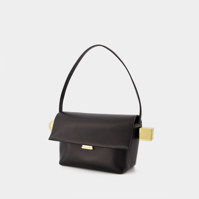 Le Rond Carre Bag - Jacquemus - Leather - Black