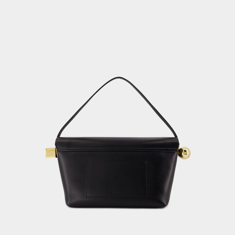 Le Grand Rond Carre Bag - Jacquemus - Leather - Black