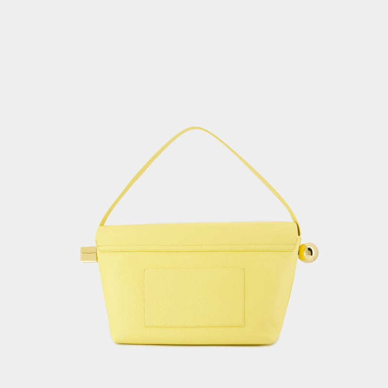 Le Grand Rond Carre Bag - Jacquemus - Leather - Light Yellow