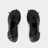 Les Doubles Ballerines Pumps - Jacquemus - Leather - Black