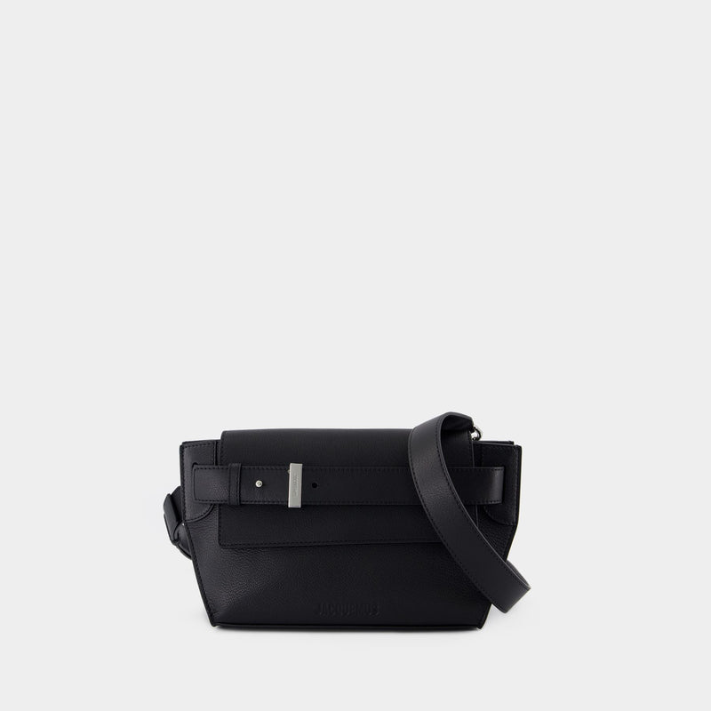 Le Messenger Capri Crossbody - Jacquemus - Leather - Black