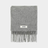 L'echarpe Carro Scarf - Jacquemus - Wool - Grey