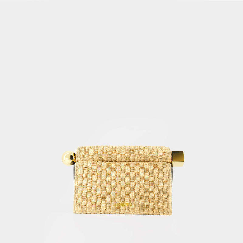 La Pochette Rond Carré - Jacquemus - Leather - Beige