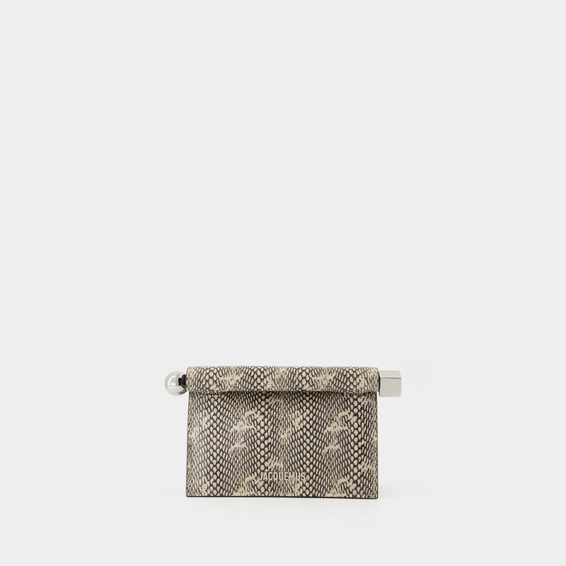 La Petite Pochette Rond Carré - Jacquemus - Leather - Animal print