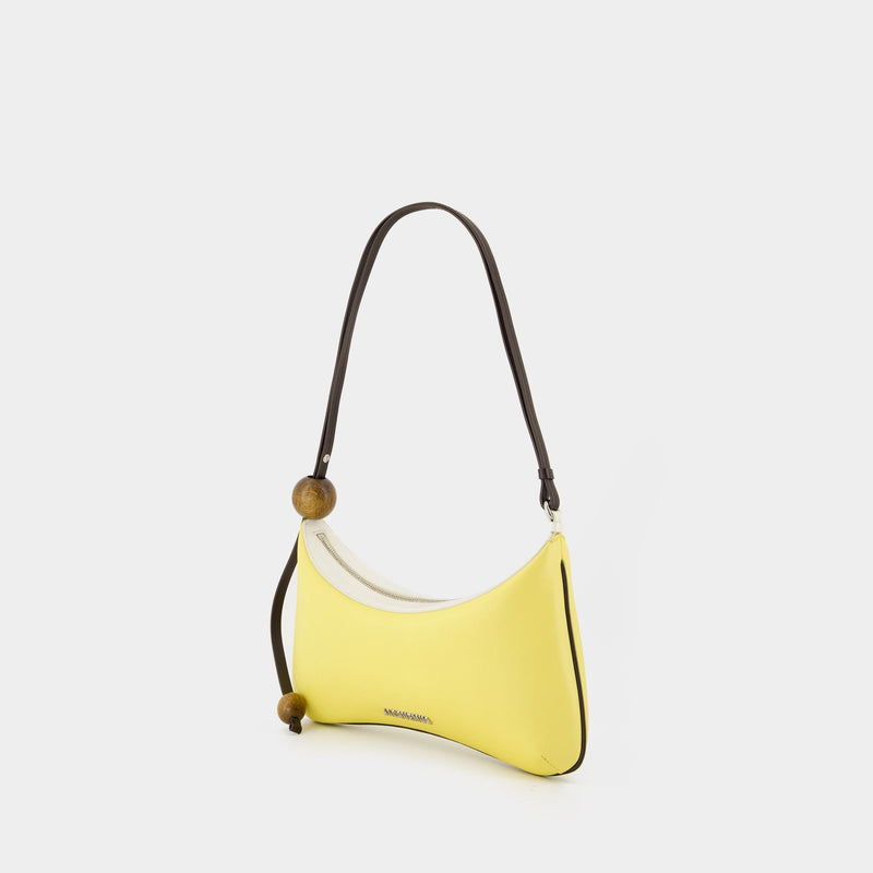 Le Grand Bisou Perle Shoulder Bag - Jacquemus - Leather - Yellow