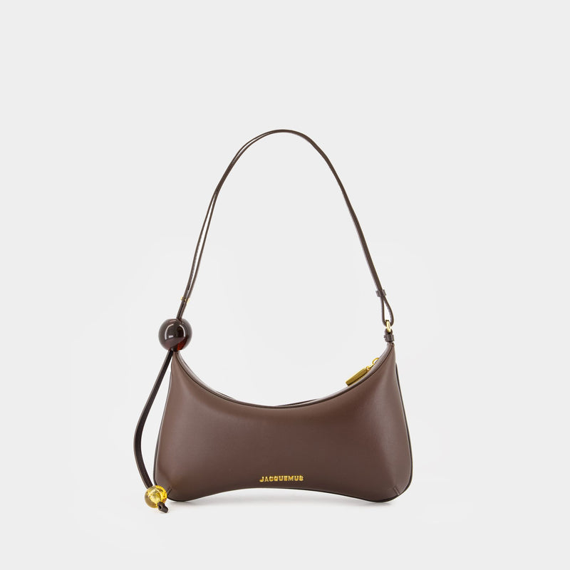 Le Grand Bisou Perle Shoulder Bag - Jacquemus - Leather - Brown