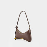 Le Grand Bisou Perle Shoulder Bag - Jacquemus - Leather - Brown