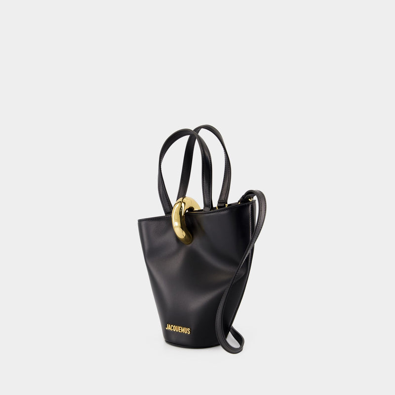 Le Petit Bambola Shopper Bag - Jacquemus - Leather - Black