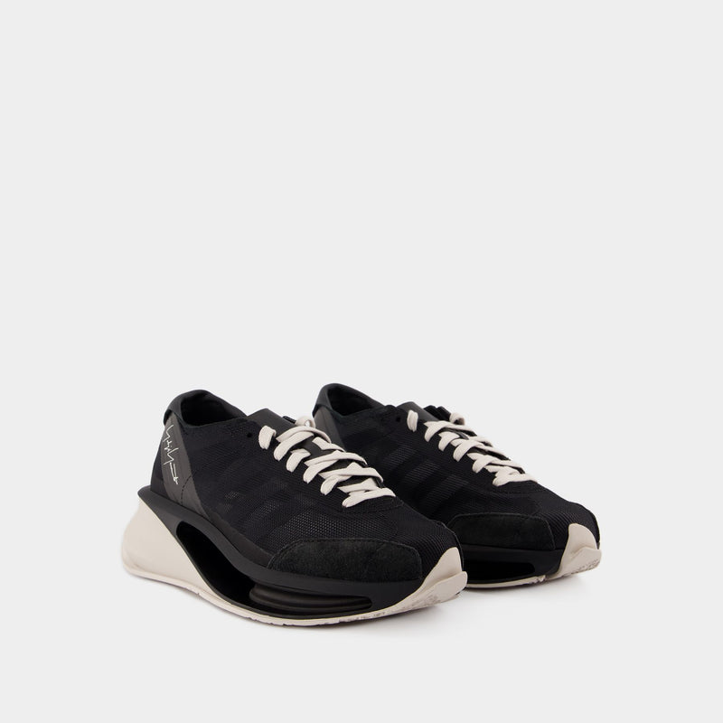 S Gendo Run Sneakers - Y-3 - Leather - Black