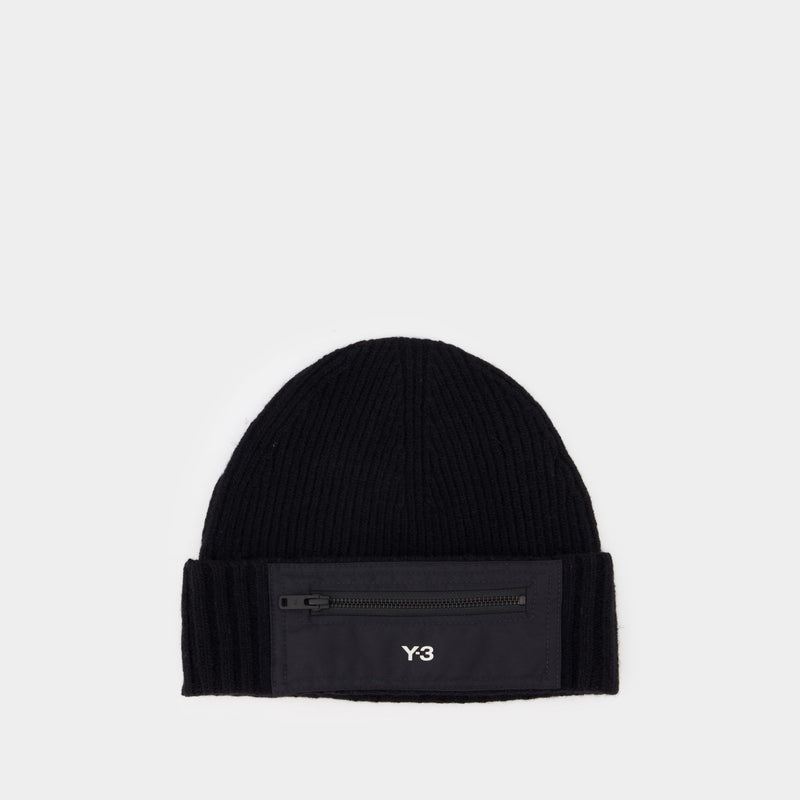 Beanie - Y-3 - Wool - Black