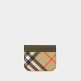 Sandon Bin Card Holder - Burberry - Synthetic Leather - Beige