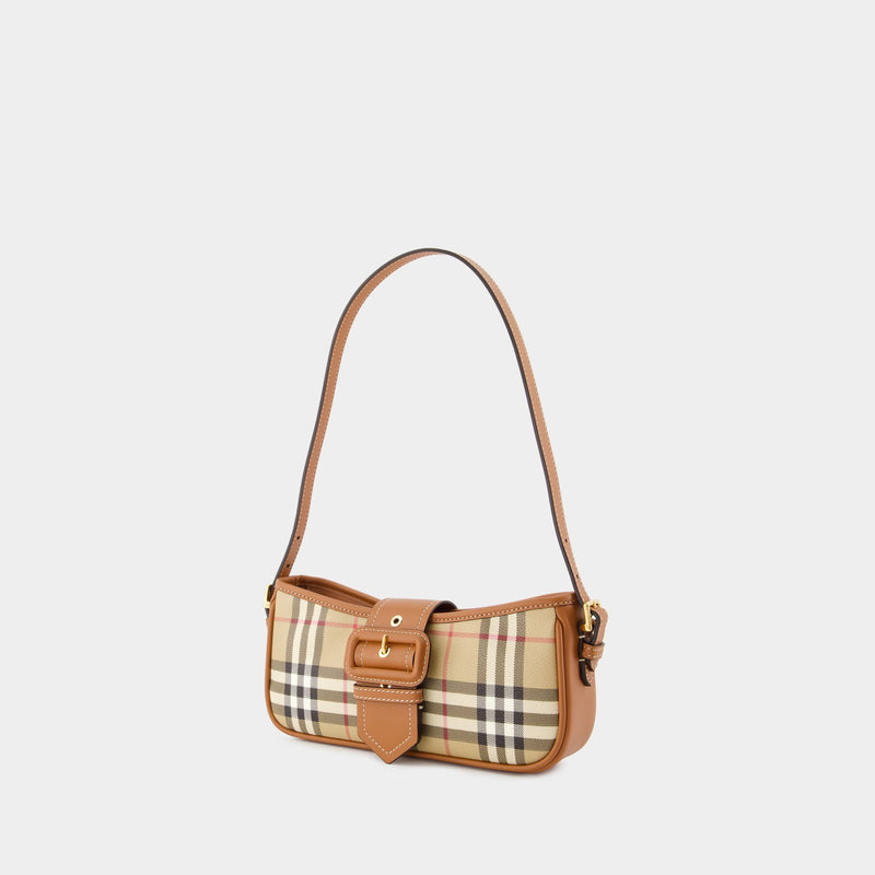 Sling Purse - Burberry - Synthetic Leather - Briar Brown