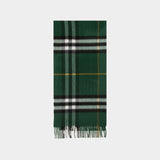 Giant Check Scarf - Burberry - Cashmere - Green