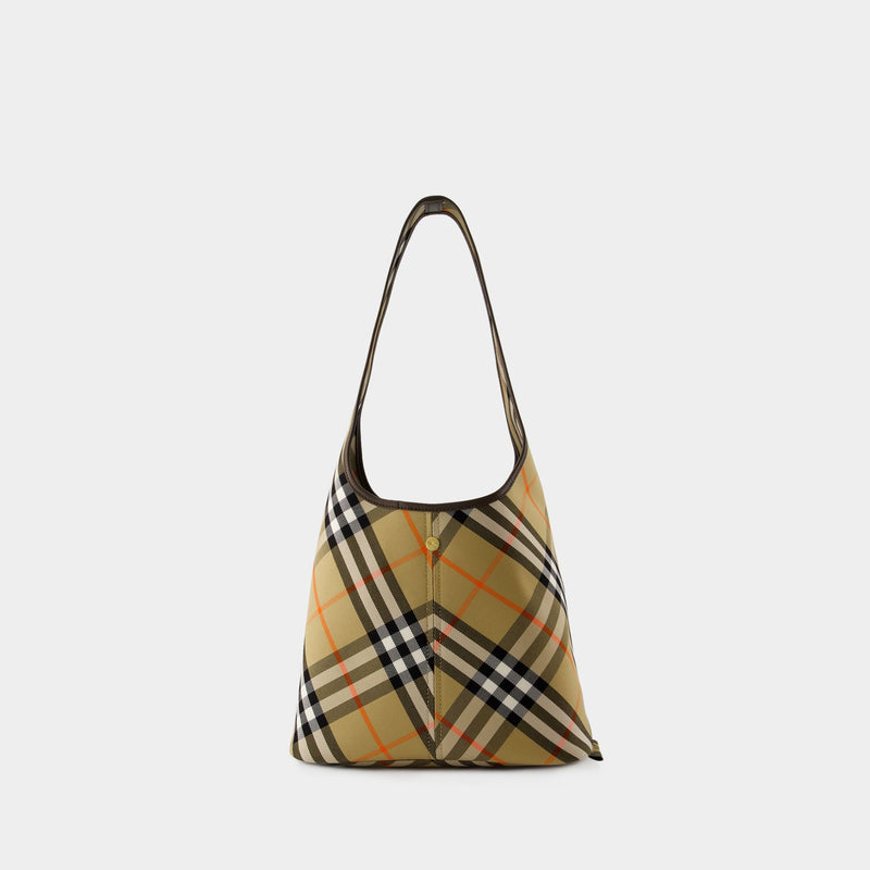 Small Shoulder Bag - Burberry - Cotton - Beige