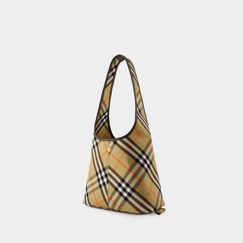 Small Shoulder Bag - Burberry - Cotton - Beige