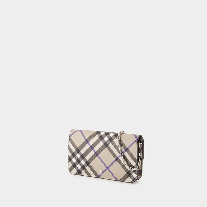 Bin Wallet On Chain - Burberry - Synthetic Leather - Neutral