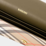 Bin Wallet On Chain - Burberry - Synthetic Leather - Beige