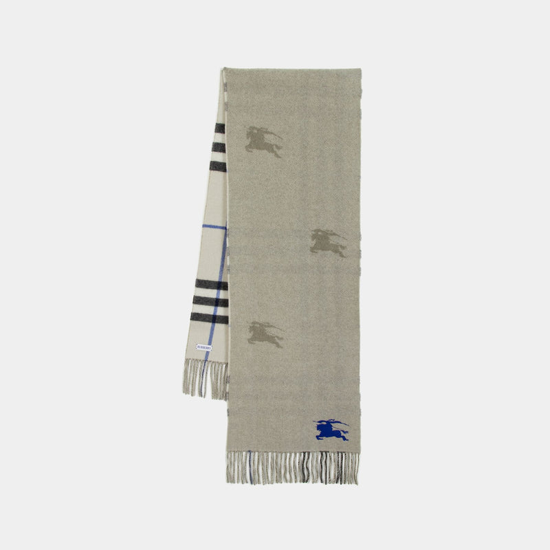 Ekd Giant Check Scarf - Burberry - Cashmere - Neutral