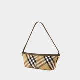 Simple Baguette Purse - Burberry - Cotton - Beige