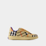 Terrace Chk Sneakers - Burberry - Synthetic - Beige