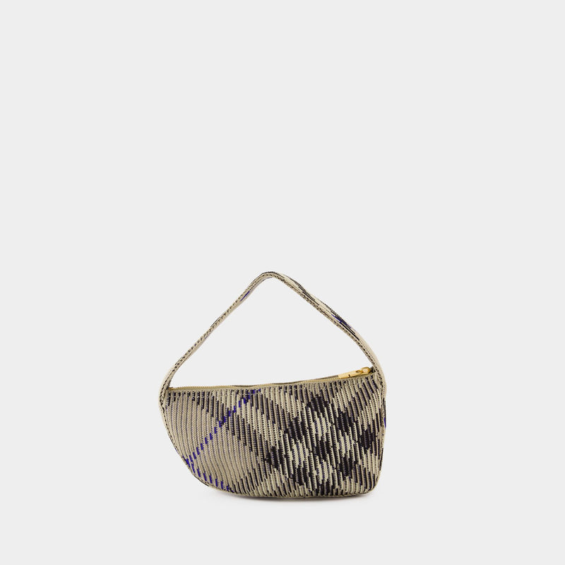 Knit Baguette Purse - Burberry - Nylon - Neutral