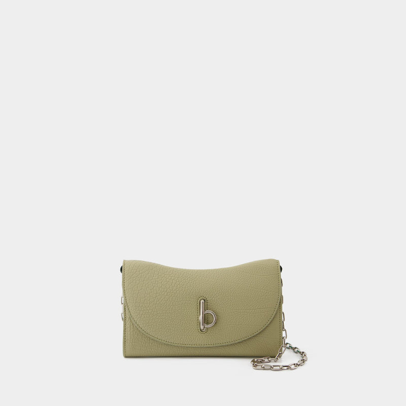 Rocking Horse Wallet On Chain - Burberry - Leather - Beige