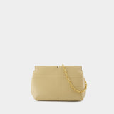 Small Snip Clutch - Burberry - Leather - Beige