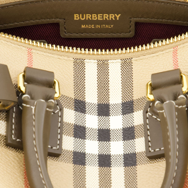 Bowling Mini Purse - Burberry - Cotton - Brown