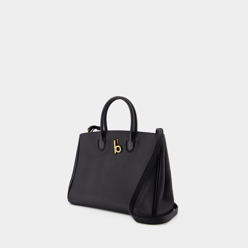 Small Rocking Horse Shopper Bag - Burberry - Leather - Black