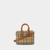 Mini Bowling Purse - Burberry - Synthetic Leather - Brown