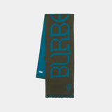 Heraldry Scarf - Burberry - Wool - Green