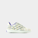 Terrace Check Sneakers - Burberry - Linen - Multi