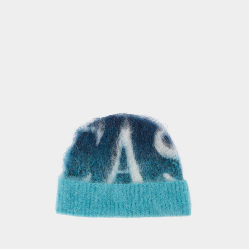 Gradient Mohair Beanie - Casablanca - Wool - Blue