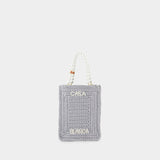 Pearl Mini shopping bag - Casablanca - Synthetic - Grey