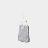 Pearl Mini shopping bag - Casablanca - Synthetic - Grey