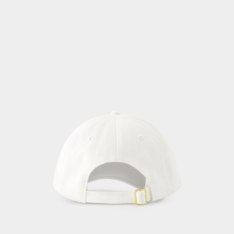 Greek Temple Rubber Cap - Casablanca - Cotton - White